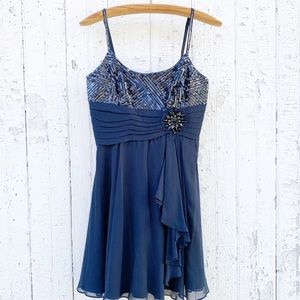 BCBG MAXAZRIA Navy Blue Cocktail Dress 4